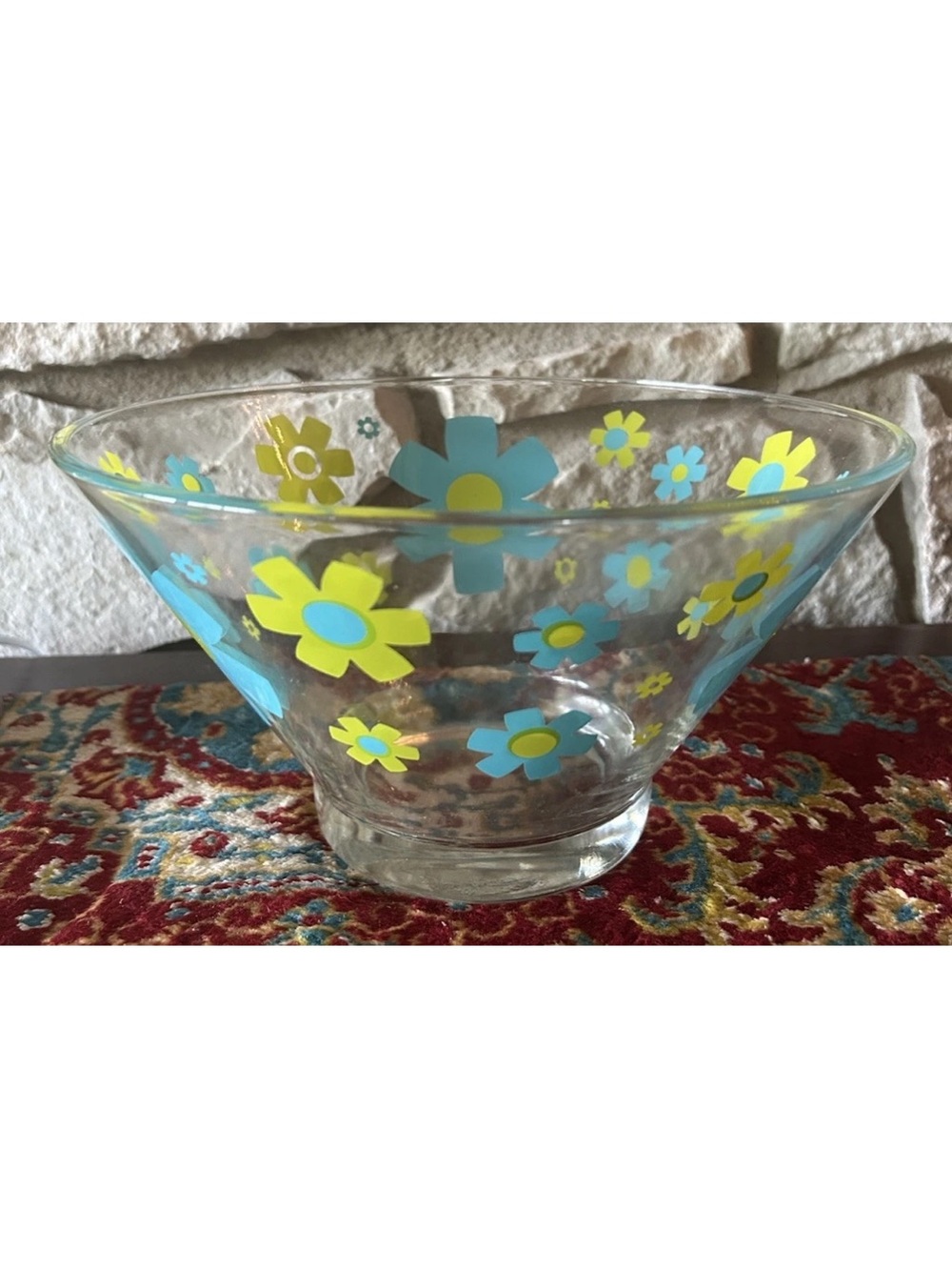 Vintage Mod Libbey or Anchor Hocking Salad Serving Chip Bowl MCM Excellent